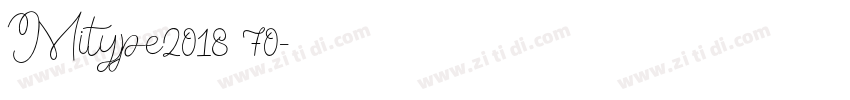 Mitype2018 70字体转换